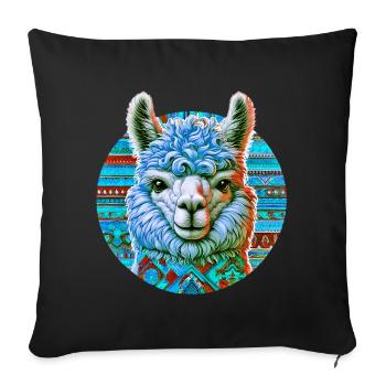 Alpaca - Sofa pillowcase 17,3'' x 17,3'' (45 x 45 cm) - black - Front