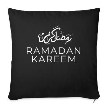Ramadan Mubarak - Sofa pillowcase 17,3'' x 17,3'' (45 x 45 cm) - black - Front