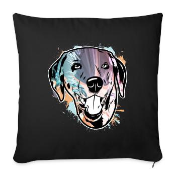 Dalmate - Housse de coussin décorative 45 x 45 cm - noir - Devant