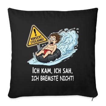 Je n'ai pas freiné - Housse de coussin décorative 45 x 45 cm - noir - Devant