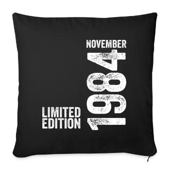 Novembre 1984 Édition Limitée Novembre 1984 - Housse de coussin décorative 45 x 45 cm - noir - Devant