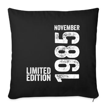 Novembre 1985 Édition Limitée Novembre 1985 - Housse de coussin décorative 45 x 45 cm - noir - Devant