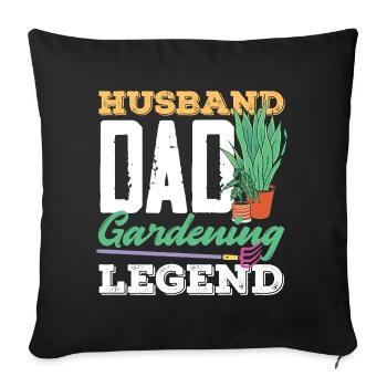 Garden & Plant Lovers Gifts - Sofa pillowcase 17,3'' x 17,3'' (45 x 45 cm) - black - Front