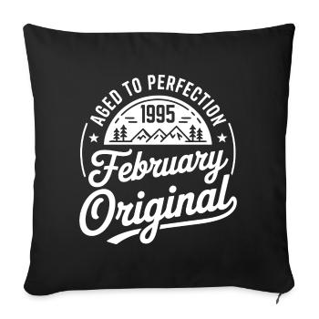 February 1995 – Legend of the Peaks and Mountains - Sofa pillowcase 17,3'' x 17,3'' (45 x 45 cm) - black - Front