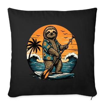 Funny SUP Paddleboard Board Stand Up paddle - Sofa pillowcase 17,3'' x 17,3'' (45 x 45 cm) - black - Front