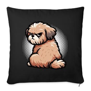 Bolonka Zwetna Bolonkabesitzer Bolonkaliebhaber - Sofakissenbezug 45 x 45 cm - Schwarz - Vorne