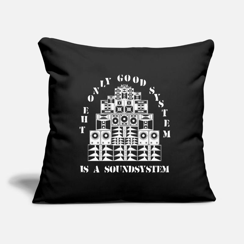 Le seul bon système est un système sonore Housse de coussin décorative 45 x 45 cm
