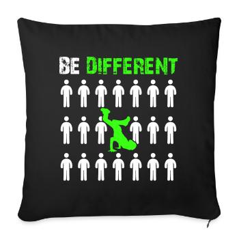break dancing - Sofa pillowcase 17,3'' x 17,3'' (45 x 45 cm) - black - Front
