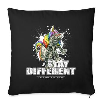 Stay Different - Imperial Unicorn - Sofakissenbezug 45 x 45 cm - Schwarz - Vorne