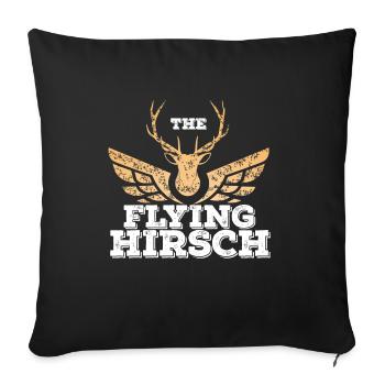 Le cerf volant - Housse de coussin décorative 45 x 45 cm - noir - Devant