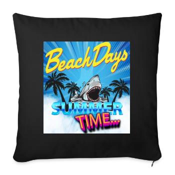 Heure d'été - Housse de coussin décorative 45 x 45 cm - noir - Devant