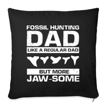 Paläontologe Designs Fossil Hunter Student - Sofakissenbezug 45 x 45 cm - Schwarz - Vorne