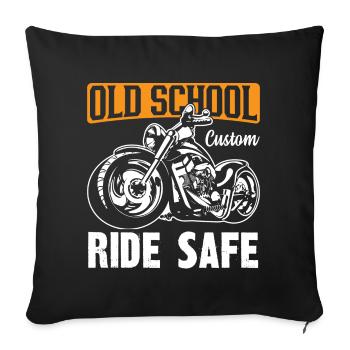 SICHER FAHREN - Sofakissenbezug 45 x 45 cm - Schwarz - Vorne
