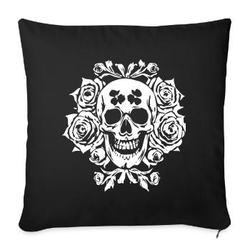 Horror Skull Skull Art Skull Gothic Heavy Metal - Sofa pillowcase 17,3'' x 17,3'' (45 x 45 cm) - black - Front