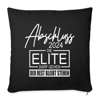 Abschluss 2024 - Sofakissenbezug 45 x 45 cm - Schwarz - Vorne
