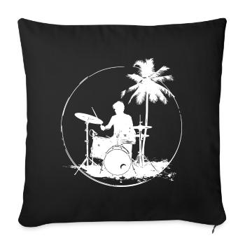 Batteur - Housse de coussin décorative 45 x 45 cm - noir - Devant