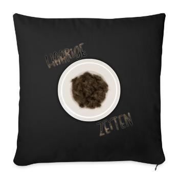 Hairy times - Sofa pillowcase 17,3'' x 17,3'' (45 x 45 cm) - black - Front