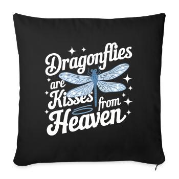 Libellule Libellules Insectes Nature - Housse de coussin décorative 45 x 45 cm - noir - Devant