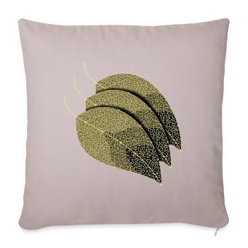 Leaves Decorative - Sofa pillowcase 17,3'' x 17,3'' (45 x 45 cm) - light taupe - Front