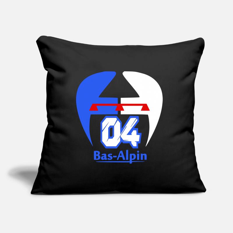  Logo Bas-Alpin Housse de coussin décorative 45 x 45 cm
