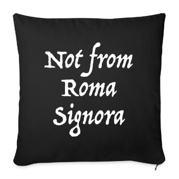 Rome Italy Rom Italien - Sofakissenbezug 45 x 45 cm - Schwarz - Vorne