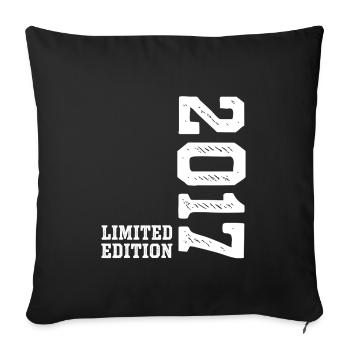 9e anniversaire 2017 Édition limitée Garçons Filles - Housse de coussin décorative 45 x 45 cm - noir - Devant