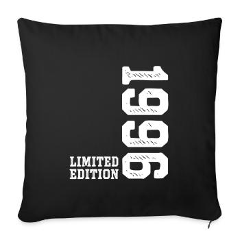 30e anniversaire 1996 Édition limitée Homme Femme - Housse de coussin décorative 45 x 45 cm - noir - Devant