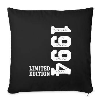 32. Geburtstag 1994 Limited Edition Mann Frau  - Sofakissenbezug 45 x 45 cm - Schwarz - Vorne