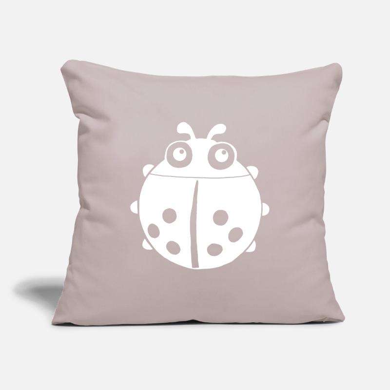 White ladybug Sofa pillowcase 17,3'' x 17,3'' (45 x 45 cm)