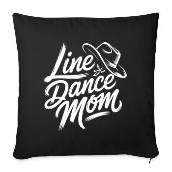 Maman de danse occidentale - Housse de coussin décorative 45 x 45 cm - noir - Devant