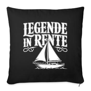 Legend retired - Sofa pillowcase 17,3'' x 17,3'' (45 x 45 cm) - black - Front