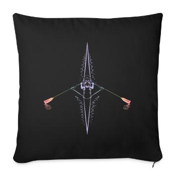 Ramer - Housse de coussin décorative 45 x 45 cm - noir - Devant