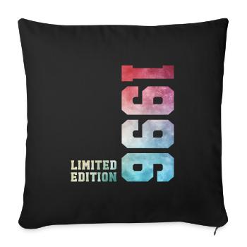 30. Geburtstag Limited Edition 1996 Jahrgang 1996 - Sofakissenbezug 45 x 45 cm - Schwarz - Vorne