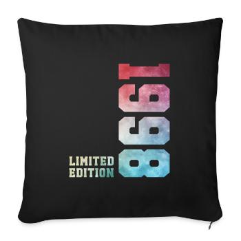 28. Geburtstag Limited Edition 1998 Jahrgang 1998 - Sofakissenbezug 45 x 45 cm - Schwarz - Vorne