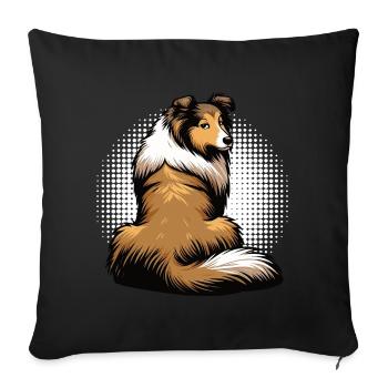 Collie Collie Owner Collie Lover Collie Owner - Sofa pillowcase 17,3'' x 17,3'' (45 x 45 cm) - black - Front