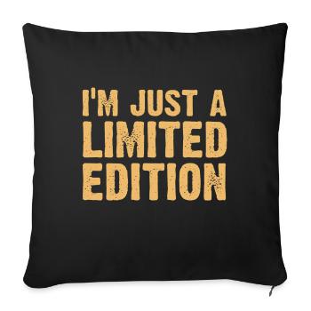 Lustige Sprüche, Geschenk zB Geburtstag, Nerd Sexy - Sofakissenbezug 45 x 45 cm - Schwarz - Vorne