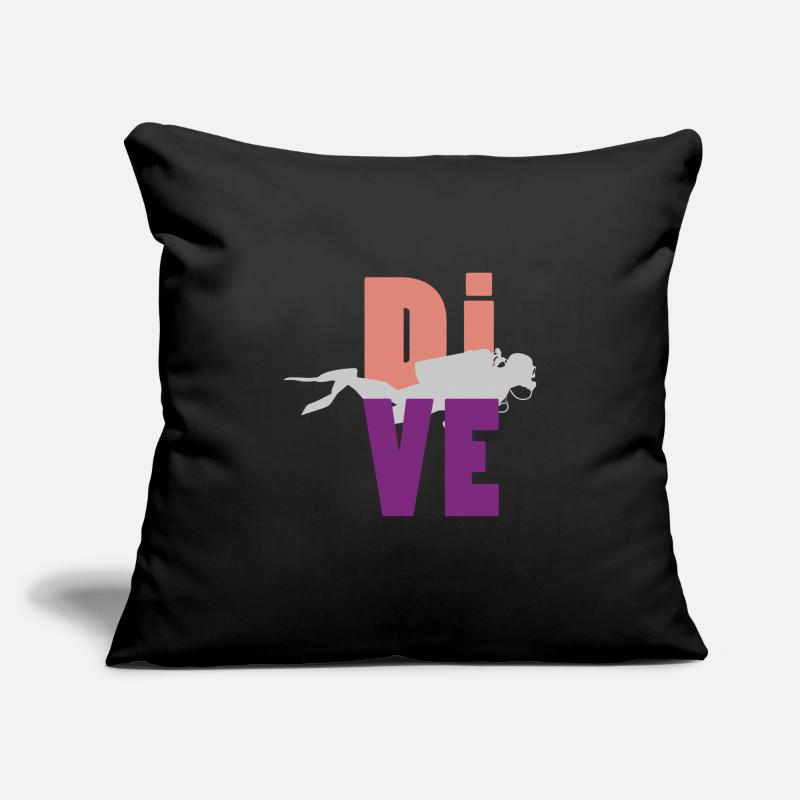 plongée Housse de coussin décorative 45 x 45 cm