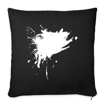 Fleck Bürste Klecks Vektor Design Neu - Housse de coussin décorative 45 x 45 cm - noir - Devant