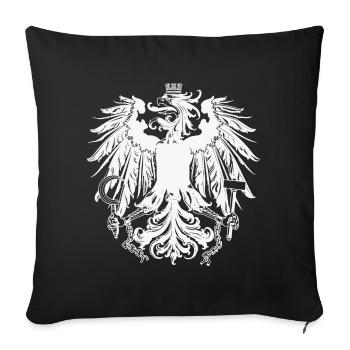 Austria - Sofa pillowcase 17,3'' x 17,3'' (45 x 45 cm) - black - Front