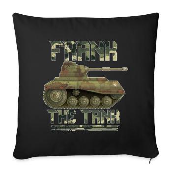 Cadeau de loisir pour chauffeur de réservoir - Housse de coussin décorative 45 x 45 cm - noir - Devant