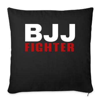 Brazilian Jiu-Jitsu BJJ Fighter - Sofa pillowcase 17,3'' x 17,3'' (45 x 45 cm) - black - Front