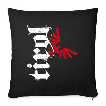 Tirol - Sofakissenbezug 45 x 45 cm - Schwarz - Vorne