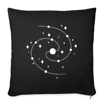 étrange galaxie - Housse de coussin décorative 45 x 45 cm - noir - Devant