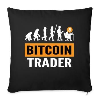 Bitcoin BTC Revolution - Crypto Gift Idea - Sofakissenbezug 45 x 45 cm - Schwarz - Vorne