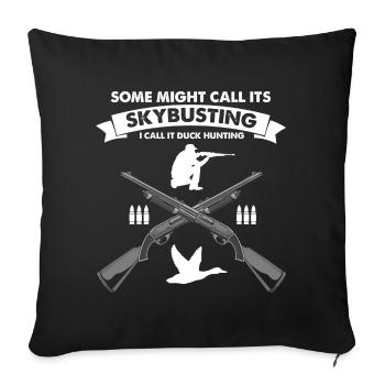Duck Hunting Duck Hunting Hunter Duck Hunter Duck Hunter Design - Sofa pillowcase 17,3'' x 17,3'' (45 x 45 cm) - black - Front
