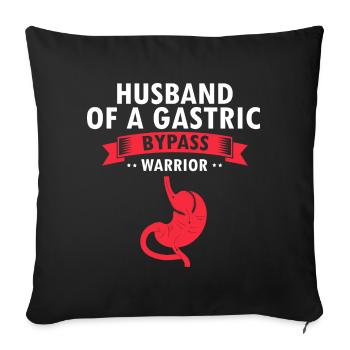 Gastric Bypass and Gastric Bypass Surgery Design - Sofa pillowcase 17,3'' x 17,3'' (45 x 45 cm) - black - Front