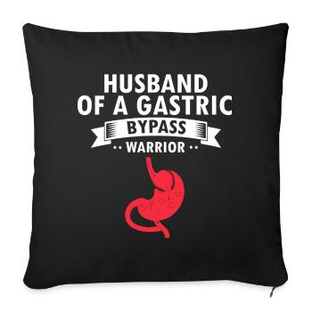 Gastric Bypass and Gastric Bypass Surgery Design - Sofa pillowcase 17,3'' x 17,3'' (45 x 45 cm) - black - Front