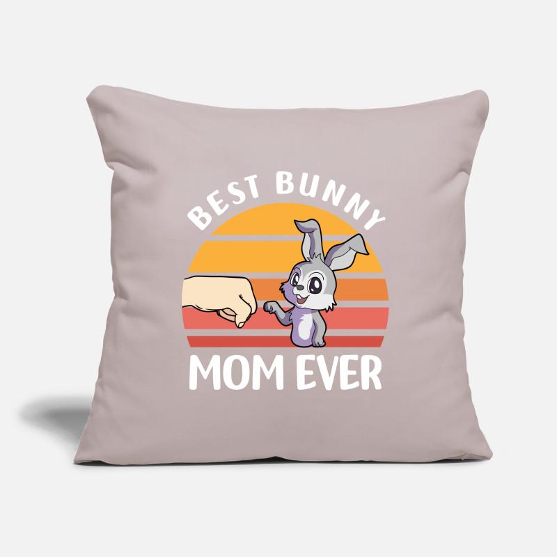 Rabbits Mama | Pets Rabbit Rodents Gift Idea Sofa pillowcase 17,3'' x 17,3'' (45 x 45 cm)