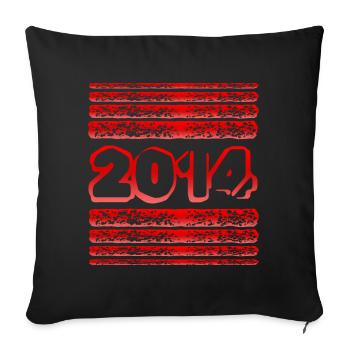 in 2014 - Sofakissenbezug 45 x 45 cm - Schwarz - Vorne
