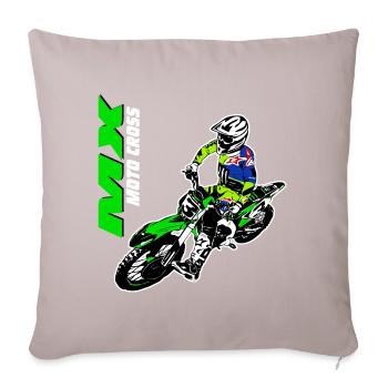 Supercross - Moto Cross - Motocross - Sofa pillowcase 17,3'' x 17,3'' (45 x 45 cm) - light taupe - Front